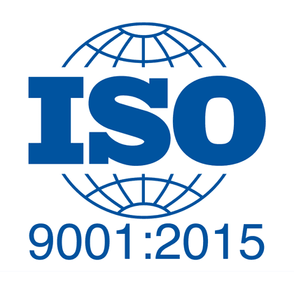 ISO 9001:2015 badge