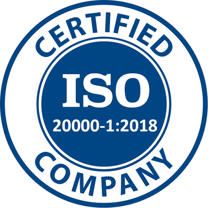 ISO/IEC 20000-1:2018 badge