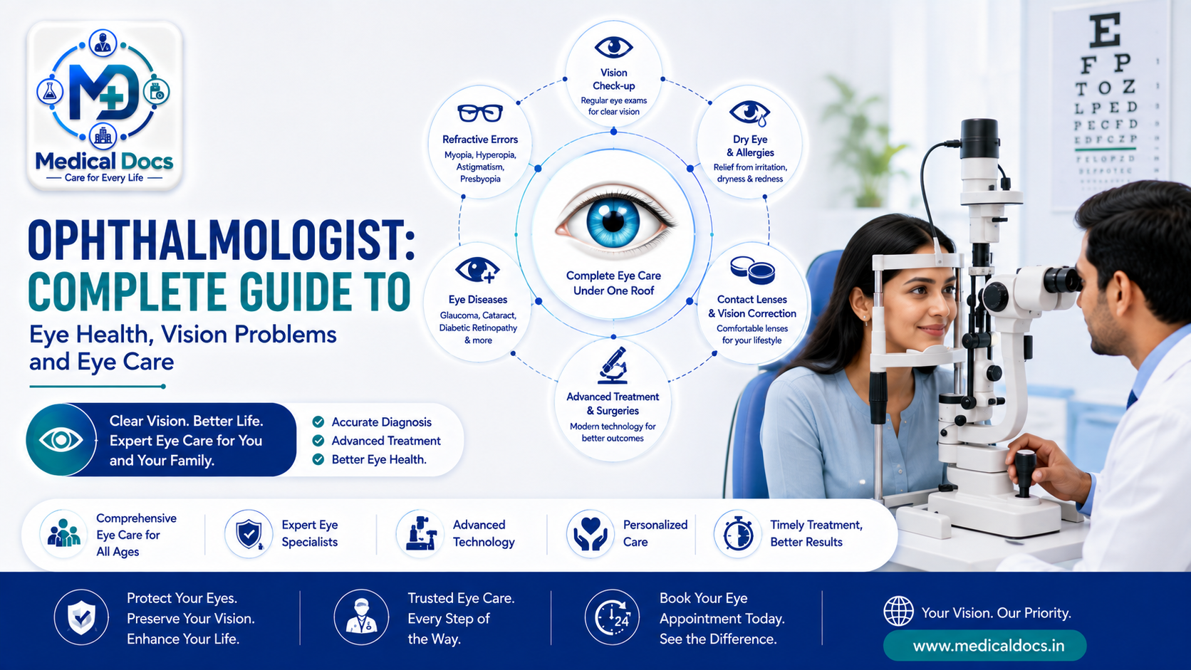 Ophthalmologist: Complete Guide to Eye Health, Vision Problems and Eye Care